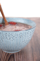 A bowl of Chinese Laba porridge - obrazy, fototapety, plakaty