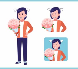 Young woman in a cardigan