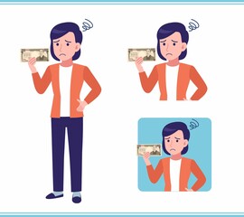 Young woman in a cardigan