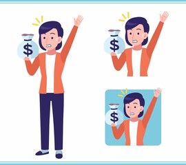 Young woman in a cardigan