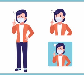 Young woman in a cardigan