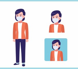 Young woman in a cardigan