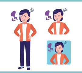 Young woman in a cardigan