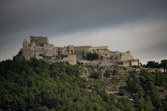 arechi castle, a medieval castle in selerno, italy, a middle age fortification
