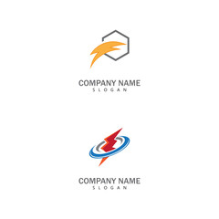 Lightning  Logo Template vector symbol nature