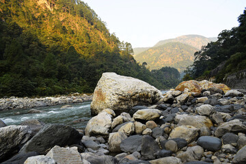 mountain river in the mountains