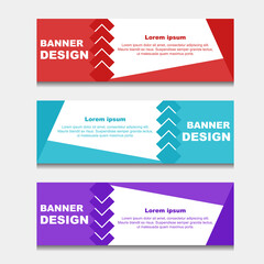 Set of Design Banner Web Template. can be Used for Workflow Layout, Diagram, Web Design. and Label Vector