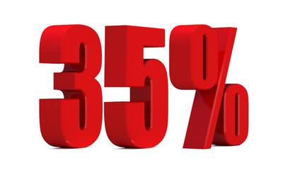  35 Percent off 3d Sign on White Background, Special Offer 35% Discount Tag, Sale Up to 35 Percent Off,big offer, Sale, Special Offer Label, Sticker, Tag, Banner, Advertising, offer Icon