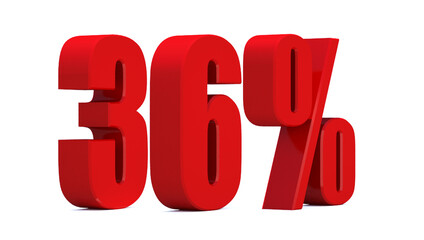  36 Percent off 3d Sign on White Background, Special Offer 36% Discount Tag, Sale Up to 36 Percent Off,big offer, Sale, Special Offer Label, Sticker, Tag, Banner, Advertising, offer Icon