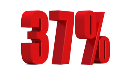  37 Percent off 3d Sign on White Background, Special Offer 37% Discount Tag, Sale Up to 37 Percent Off,big offer, Sale, Special Offer Label, Sticker, Tag, Banner, Advertising, offer Icon