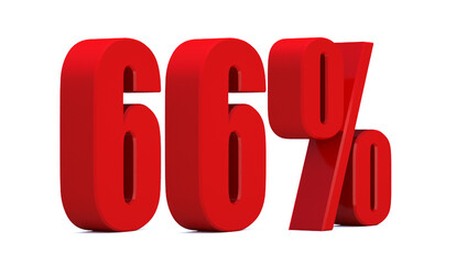  66 Percent off 3d Sign on White Background, Special Offer 66% Discount Tag, Sale Up to 66 Percent Off,big offer, Sale, Special Offer Label, Sticker, Tag, Banner, Advertising, offer Icon