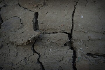 The ground cracks from the heat of the day