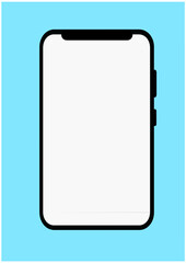 Isolated smartphone design for business  