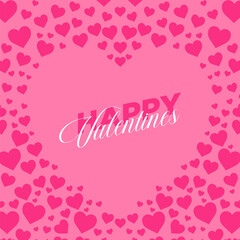 Pink Valentine's Day background 
Banner vector for printed and digital purpose