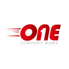 number one logo, typography logo work