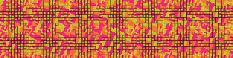 Fototapeta premium Abstract Geometric Pattern generative computational art illustration