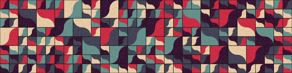 Abstract Geometric Pattern generative computational art illustration
