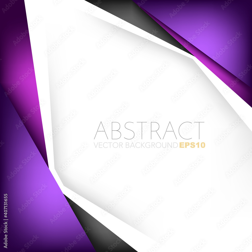 Poster purple geometric vector background with spaces for design