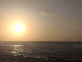 Obraz premium sunset at the beach