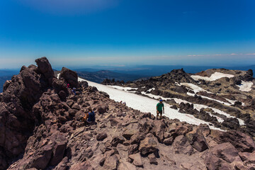 Fototapeta premium Top of Lassen Peak Views, Lassen Volcanic National Park, California