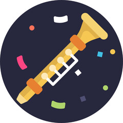 Parade Icon. Party Icon, Celebration. Vector. Illustration. 