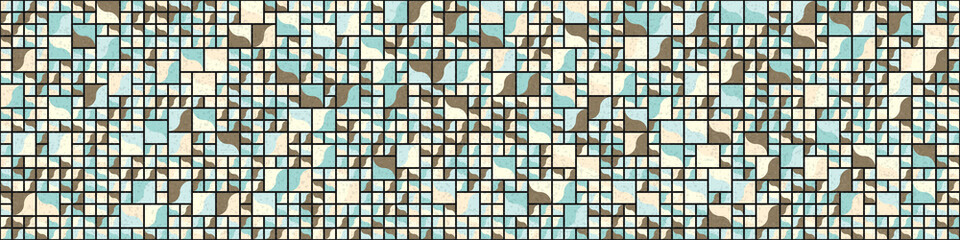Fototapeta premium Abstract Geometric Pattern generative computational art illustration