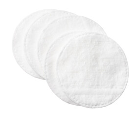 Cotton pads for skin isolated on white background