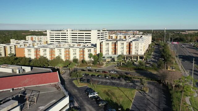 Orlando, Florida, USA - July 15, 2020 : The University of Central Florida, in Orlando. Shot during the COVID Pandemic in 2020.