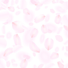 ピンクの花びらが舞う背景イラスト