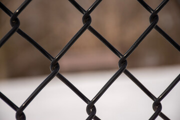 Naklejka premium Fence closeup