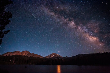 Milky Way Over Lassen Peak, Lassen Volcanic National Park, California