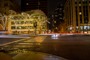 Chicago, Illinois, USA - December 23 2020: Starbucks Reserve Roastery Chicago, largest Starbucks in...