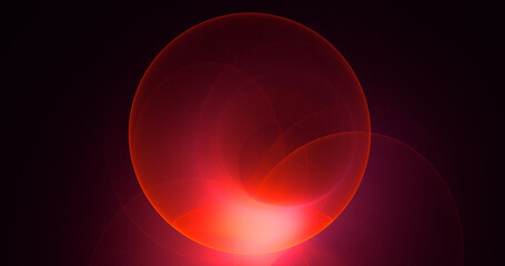 3D rendering abstract circle light background