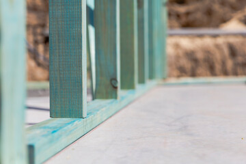 Timber wall frame on slab