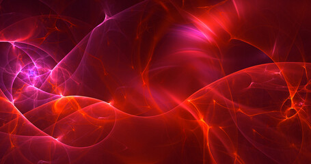 3D rendering abstract colorful fractal light background