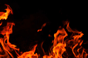 Background image of the flame burning red　3765