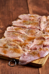 Seasoned chicken breast fillets