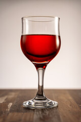Red wine glass