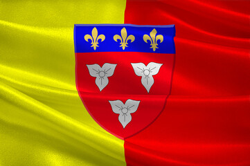 Flag of Orleans in Centre-Val de Loire, France