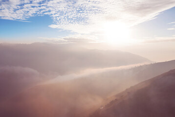 Fog in the mountains