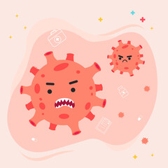  illustration of the novel coronavirus