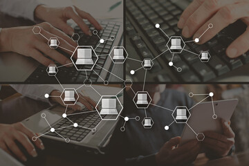 Concept of devices connection