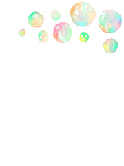 Hand-drawn soap bubble frame