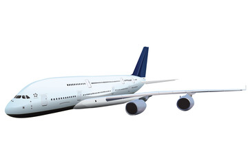 passenger plane vector illustration isolated.