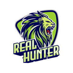 lion vector illustration logo