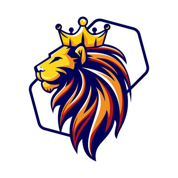 lion vector illustration logo