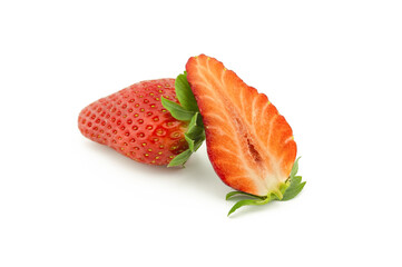 Strawberry isolated on the white background