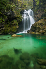Slovenia waterfall