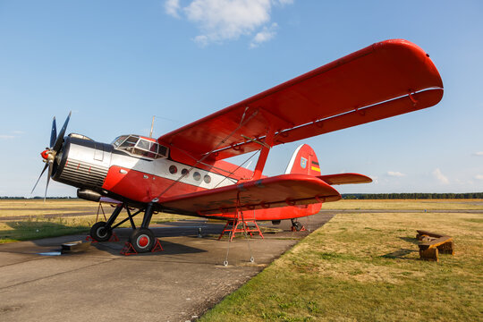 PZL-Mielec An-2T Antonow airplane Strausberg airport in Germany