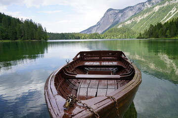 Boot auf dem Lago Tovel See